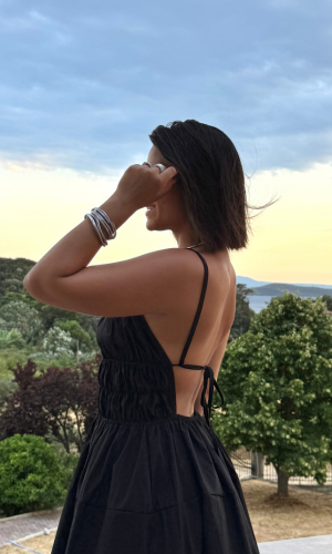 Helen (Black) – Αέρινο και κομψό maxi φόρεμα 